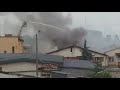Ogromny pożar na Solskiego w Jaworznie. Film od mieszkańca